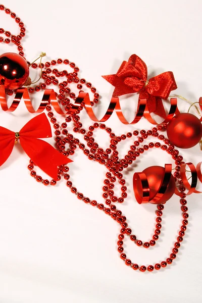 Red Christmas ornaments — Stock Photo, Image