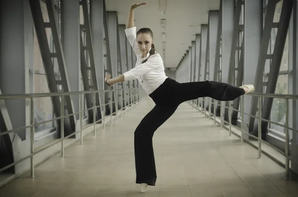 Ballet business girl — Stock Photo, Image
