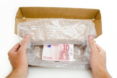 Özel on euro not kutusu