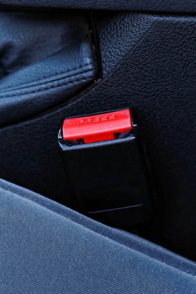 Hebilla del cinturón de seguridad — Foto de Stock