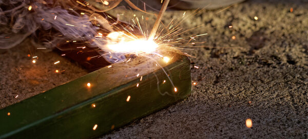 Iron Welding, Bright Light