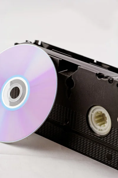 VHS en dvd — Stockfoto