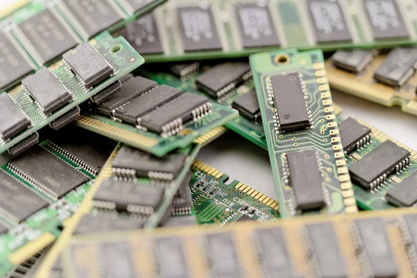 Many different computer memory modules — Stock Photo, Image