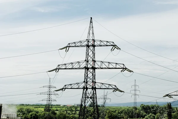 Detail of electricity pylon — Stock Photo, Image