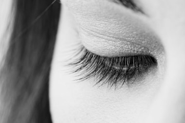 güzel bayan gözler için makyaj