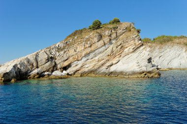 yunanistan kayalık plaj, thassos