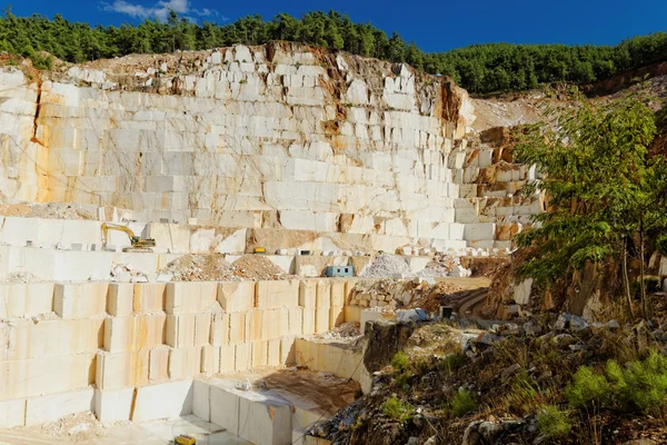 Carrière de marbre blanc Thassos — Photo