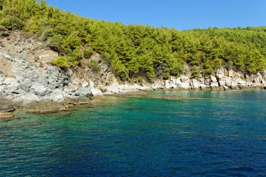 yunanistan kayalık plaj, thassos