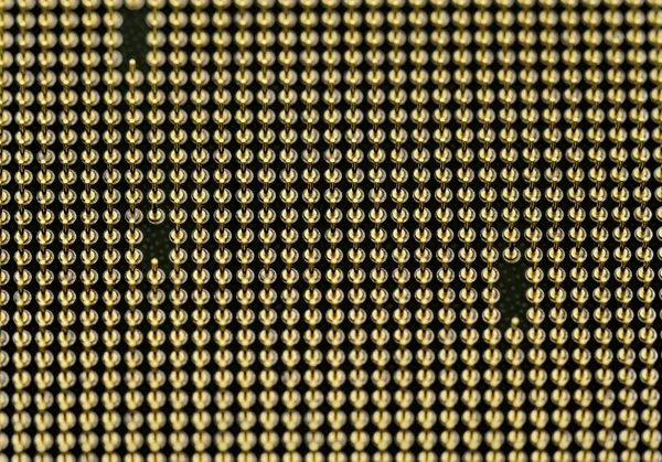 Pinos de CPU imagem close-up — Fotografia de Stock