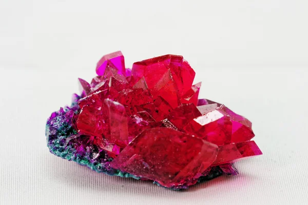 Close up of crystals in ruby color — Stock Photo, Image