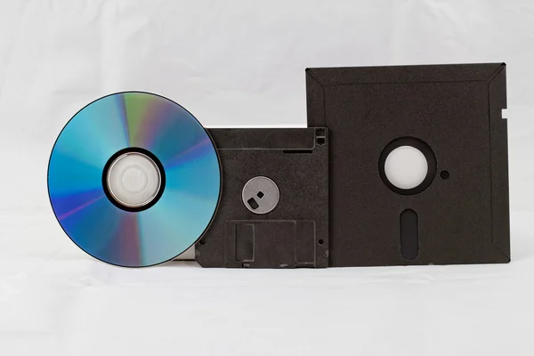 Vecchio dischetto di moda un cd dvd — Foto Stock
