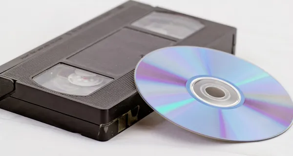 VHS e DVD — Fotografia de Stock