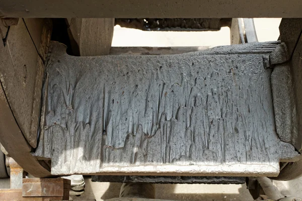 Eroded surface of the mill blades — Stock Photo, Image