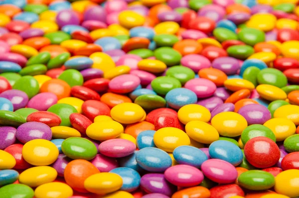 Wielu kolorowych cukierków — Zdjęcie stockowe