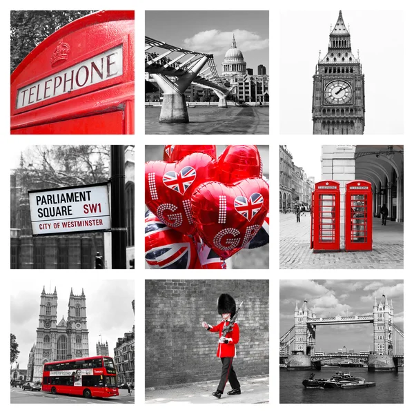Collage of London punti di riferimento Foto Stock