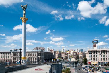Ukrayna, Kiev 'deki Meydan Meydanı veya Bağımsızlık Meydanı