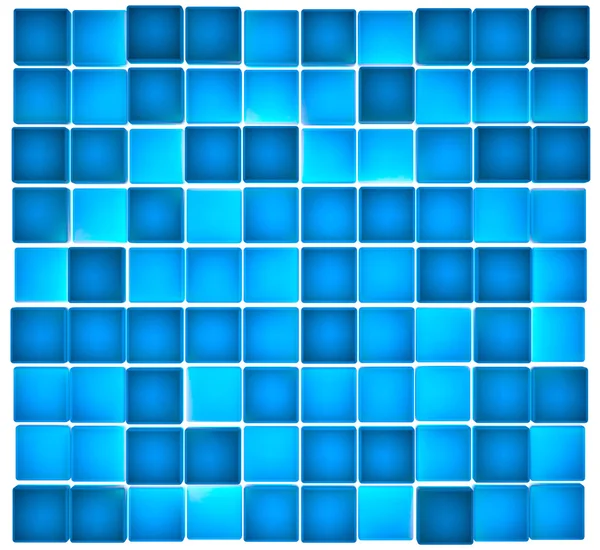 Cubos azules semi-transparentes iluminados por detrás — Foto de Stock