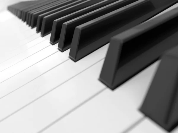 Zongora billentyűzet zár-megjelöl szemcsésedik Stock Kép