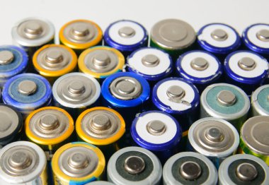 Used rechargeable batteries clipart