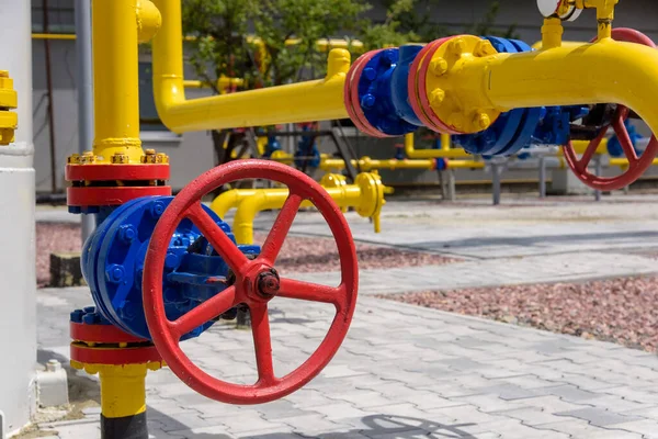 Pipeline Equipment Natural Gas Compressor Station — Stock Photo, Image