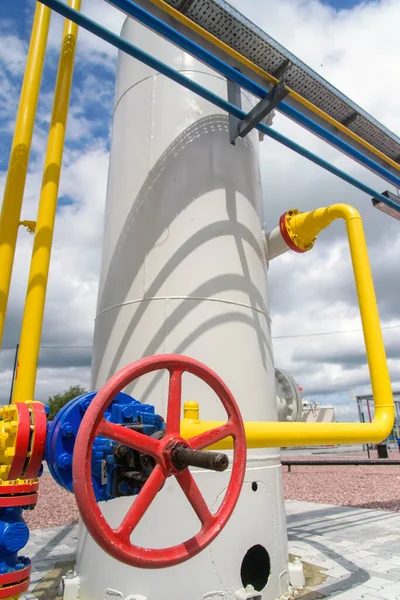 Pipeline Equipment Natural Gas Compressor Station — Stock Photo, Image