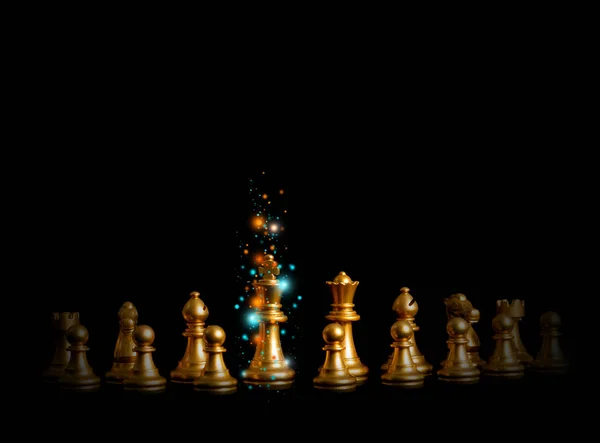 plan, approach, strategy, idea, concept, business, future, silver light, future, graphics and money chess board game use black background