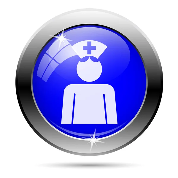 Botón enfermera — Vector de stock