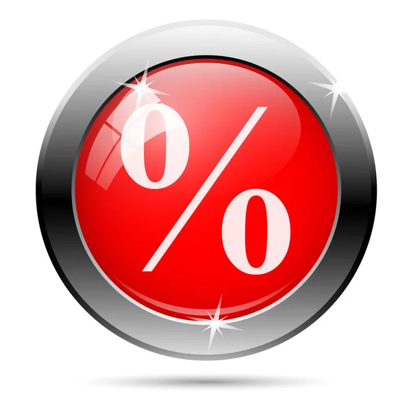 Ícone percentual — Vetor de Stock