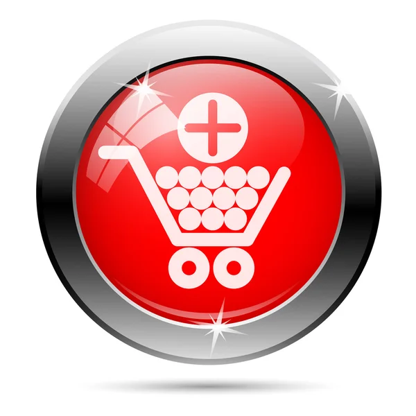 Shopping cart add icon — Stock Photo, Image