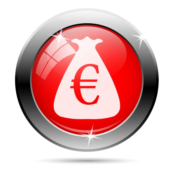 Euron säck ikonen — Stockfoto