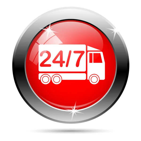247 ícone de caminhão de entrega — Fotografia de Stock