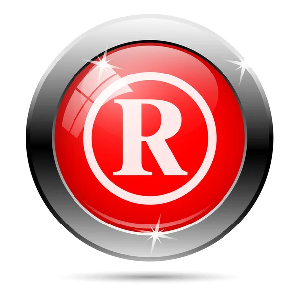 Registered icon — Stock Photo, Image