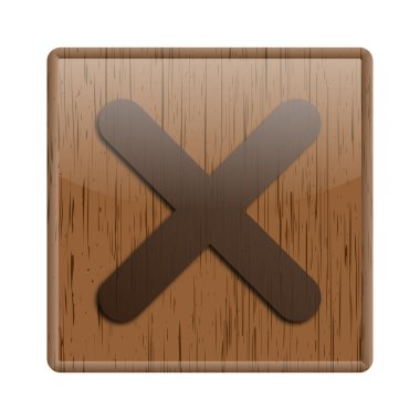 ahşap parlak simgesi