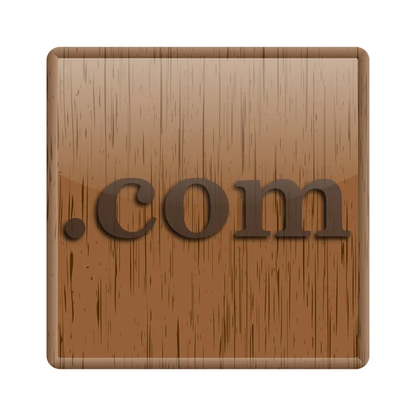 Wood shiny icon — Stock Photo, Image