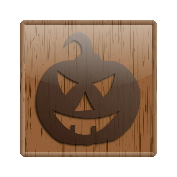 Wood shiny icon — Stock Photo, Image