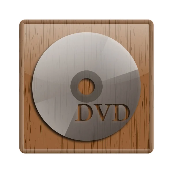 Wood shiny icon — Stock Photo, Image