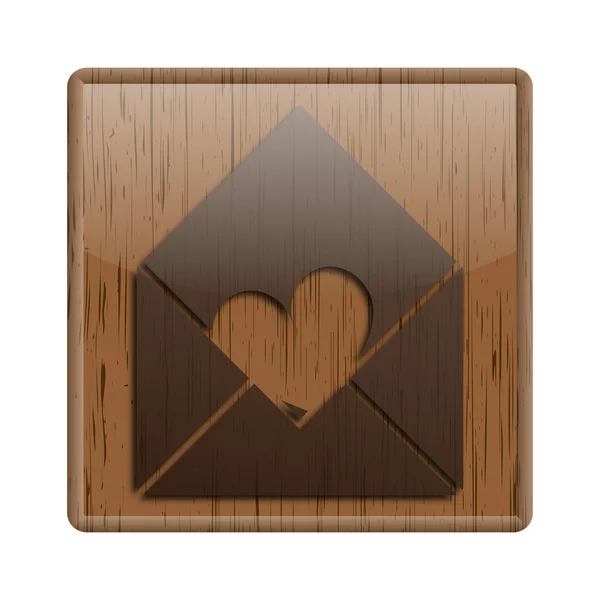 Icono brillante madera —  Fotos de Stock