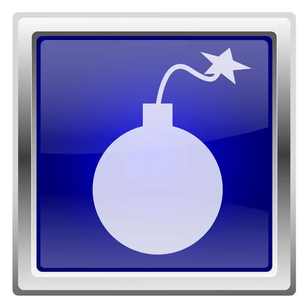Blue shiny icon — Stock Photo, Image