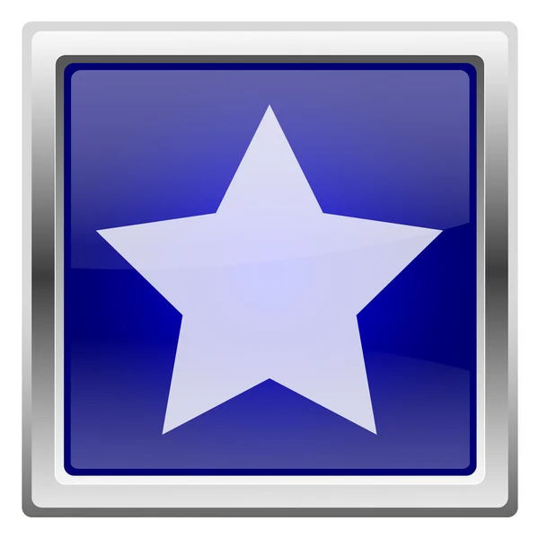 Blue shiny icon — Stock Photo, Image