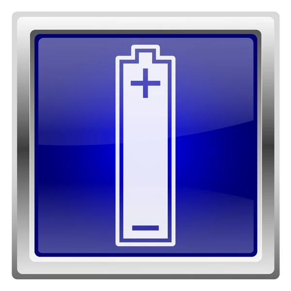 Modrý lesklý ikona — Stock fotografie