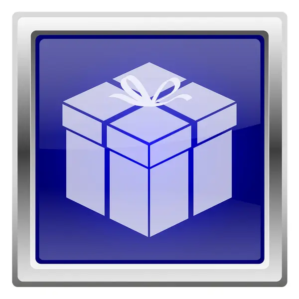 Blue shiny icon — Stock Photo, Image