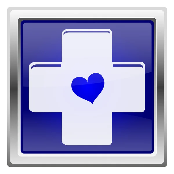 Blue shiny icon — Stock Photo, Image