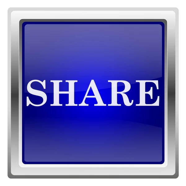 Blue shiny icon — Stock Photo, Image