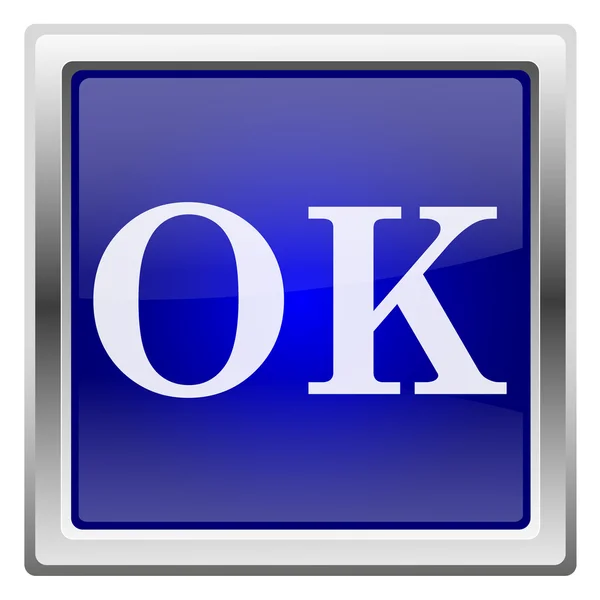 Blue shiny icon — Stock Photo, Image