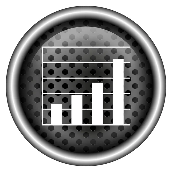 Lesklé kovové ikona — Stock fotografie