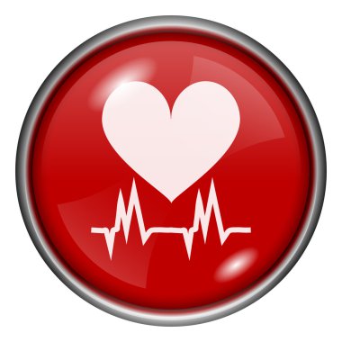 kırmızı yuvarlak parlak simge