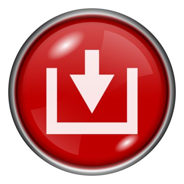 kırmızı yuvarlak parlak simge