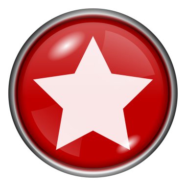 kırmızı yuvarlak parlak simge