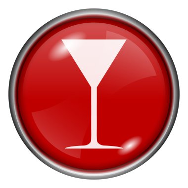 kırmızı yuvarlak parlak simge