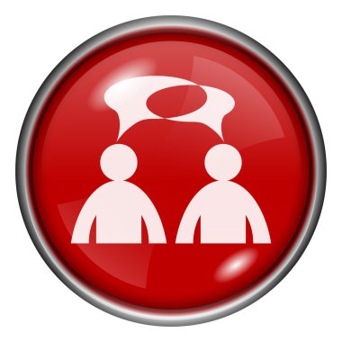 kırmızı yuvarlak parlak simge